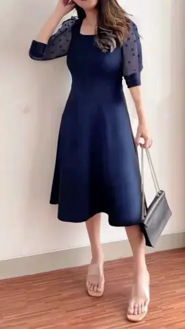 Dress Kantor Tile scuba Terbaru