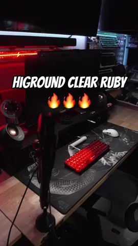 The clear ruby keyboard from @Higround is honestly super sick and one of a kind. The deep red color looks amazing sitting on my desk. #mechkeys #mechkeebs #mechkeyboards #keebs #keebtok #mechanicalkeyboards #mechanicalkeyboard #typingasmr #keyboardasmr #thockykeyboard #creamykeyboards #creamykeyboard #budgetkeyboard #creamybudgetkeyboard #satisfyingvideo #higround #higroundkeyboard #higroundclearruby #tiktokshopblackfriday #tiktokshopcybermonday #tiktokshopholidayhaul 