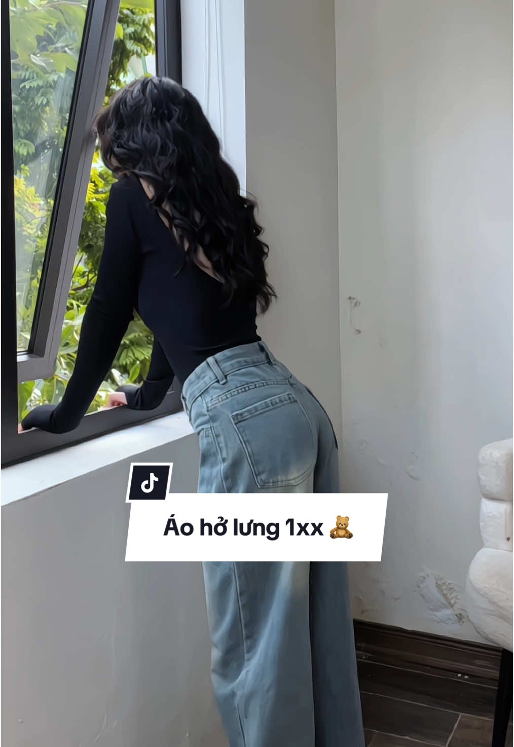 Đơn giản mà xinh iu vô cùng 🥰 #fyp #xuhuong #aoholung #quanjeanongrong #bun 