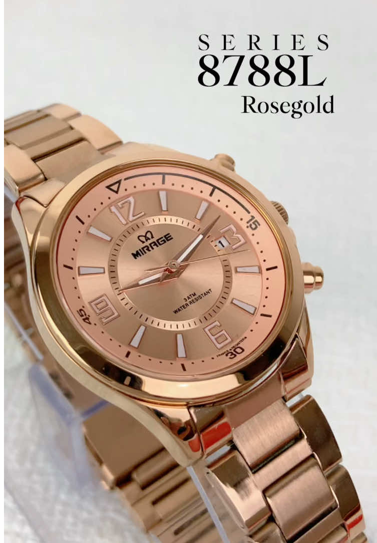 Rosegold warnanya cewek independent woman 🥰🔥 #miragewatch #jamtanganoriginal #jamtanganbergarasi #promoguncang1212 #jamtangantahanair #fyp #jamtangan #jamtanganwanita #jamtangancewek 