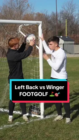 A CLUTCH third shot ⛳️🎯 #football #footy #soccertraining #soccerchallenge 