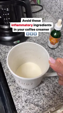 Here’s the list ⤵ But first, comment “LEARN” to join my free live training on how to drop your next 5-10lbs without going hungry 🙌🏼 ❌ hydrogenated oil ❌ high fructose corn syrup ❌ aspartame, sucralose, saccharin ❌ artificial flavors ❌ carrageenan ❌ added sugars ❌ palm oil I’ve switched to just adding a scoop of collagen creamer and a few drops of organic liquid stevia to my coffee and never looked back 🙌 I know what you’re thinking: ”the holidays aren’t the same without my peppermint mocha and pumpkin spice latte!” I get it. But here’s the thing… Most coffee shops and flavored creamers are LOADED with more than DOUBLE the amount of sugar you should have in a single day! PLUS, they contain inflammatory-ingredients that are just NOT good for you! There are much better ways to sweeten coffee that don’t impact your waistline, such as using full-fat creamer or milk, pumpkin spice, nutmeg, cacao powder, and cinnamon. Not only that, ordering a “lower-calorie” “lower-sugar” holiday-inspired coffee from Starbucks doesn’t make things better. 🔑 When it comes to losing wt and improving your health, it’s not about eating LESS. It’s about eating RIGHT. #weightlosstips #fitover30 #healthyweightlosstip  #weightlosstipsforwomen #healthtipsforwomen 