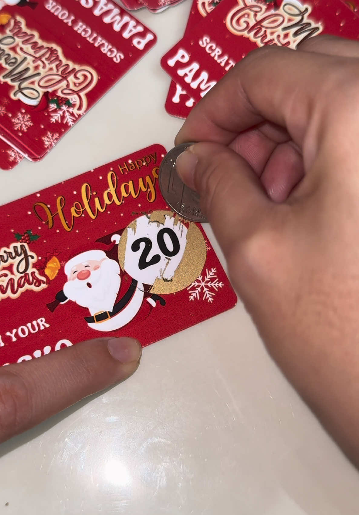 Mas exciting ang pamasko dahil dito #scratchitcards #pamasko #christmascards #fyp 