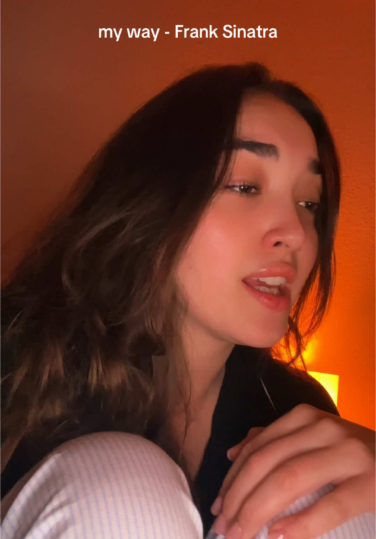 i did it myyyy way 🤎 #singing #cover #franksinatra #myway 