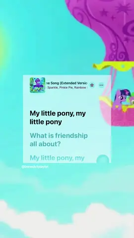 My little pony theme song lyrics #mylittlepony #themesongs #lyricsvideo #childhoodmemories #viral 