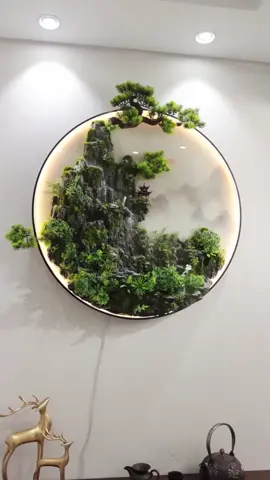 Tranh sơn thuỷ chất liệu 3D nổi