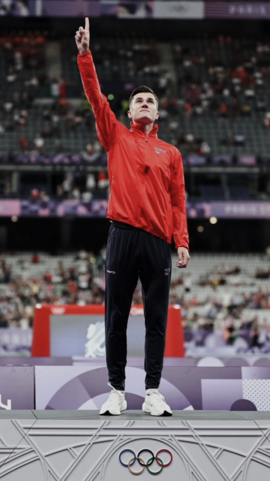 jakob win🥇 Olympics 5000m #trackandfield #fyp #athletics #olympics #Running #runner 