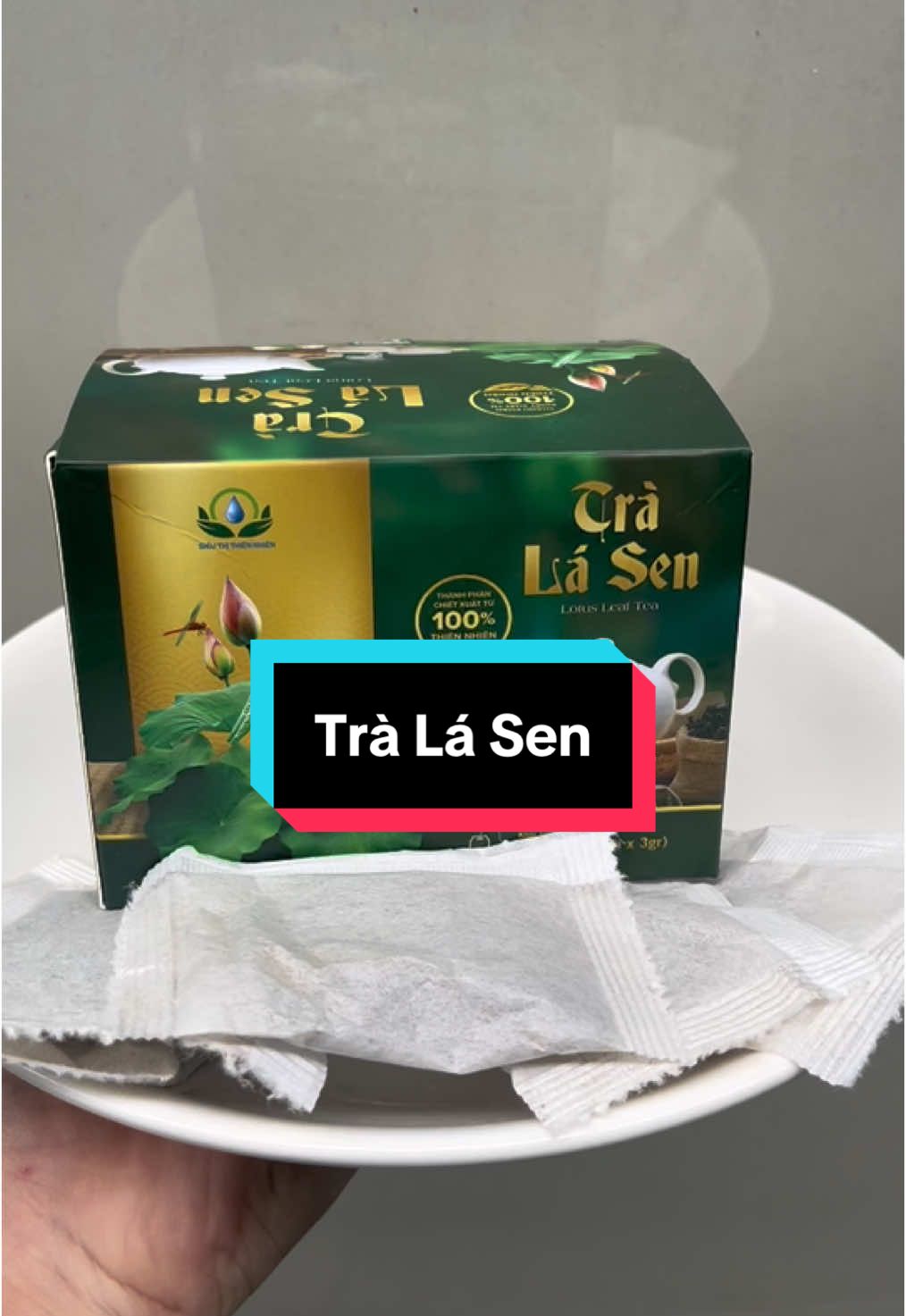 Trà lá sen hộp 30 túi lọc #nhungnhung2024  #tralasen #tra#tratuiloc#hot #sieuthithiennhien 