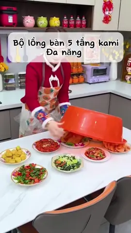 Bộ lồng bàn 5 tầng kami đa năng #master2023bytiktok #đogiadungtienich #shopgiadung99 #xuhuongtiktok 