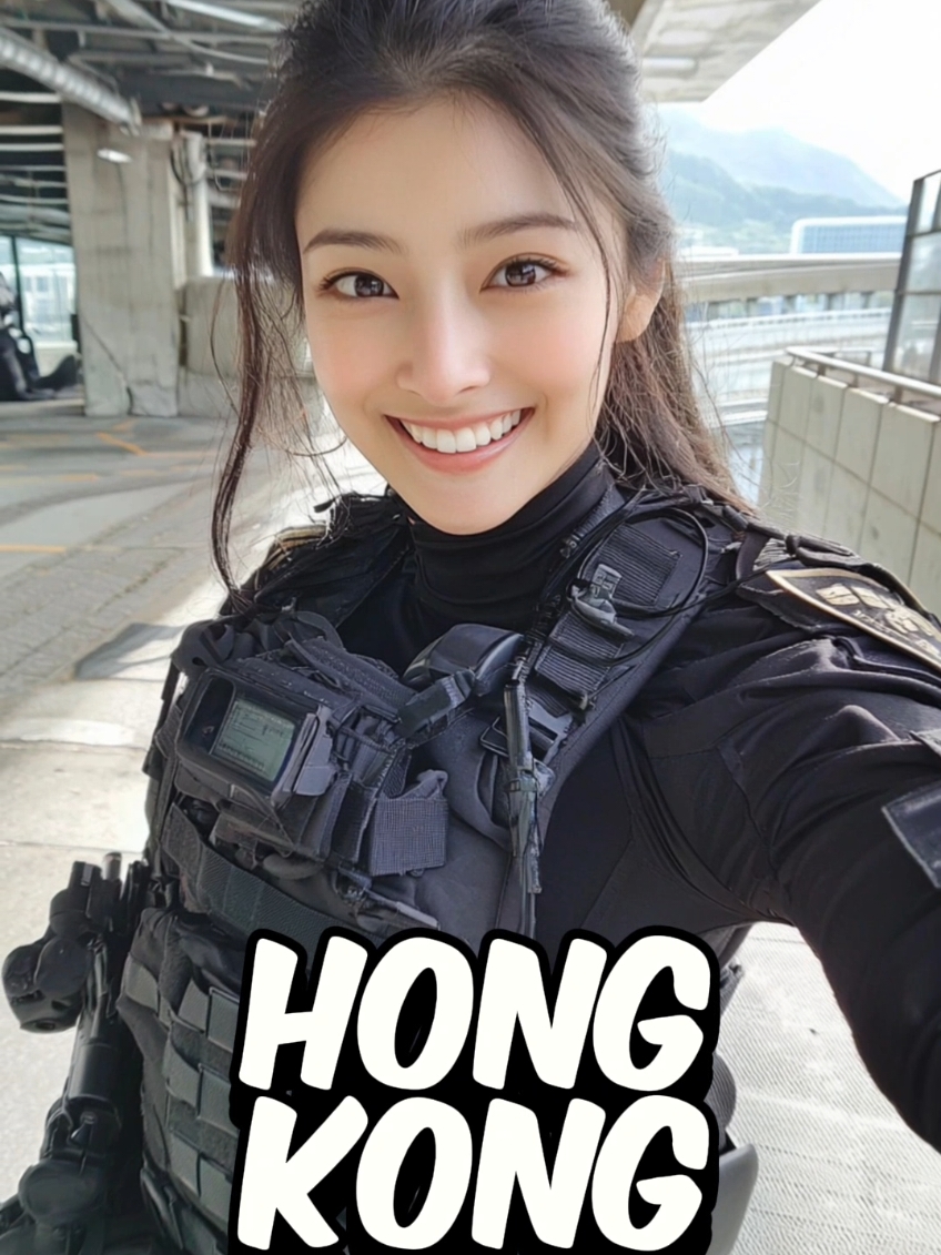 #CapCut Beautiful Female Police Special forces from Hong Kong #foryoupage❤️❤️ #fyp #treanding #police #hongkong #ai #aiart 