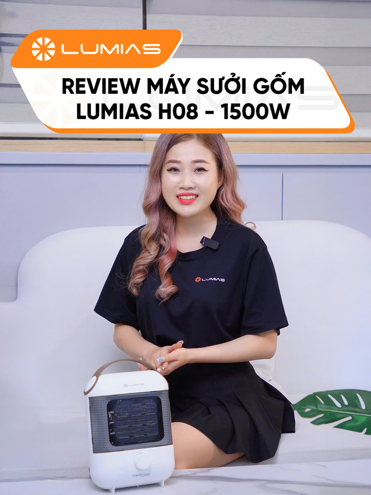 Review máy sưởi gốm Lumias H08 - 1500W #hoplongecommerce #lumias #maysuoigom #maysuoi #tiktok #trending #xuhuong #fyp #review