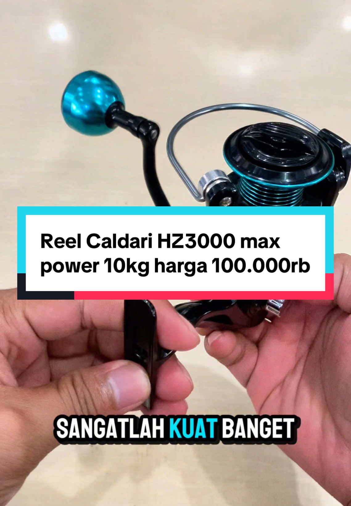Cukup dengan dana 100rb aja sudah mendapatkan Reel Caldari HZ3000 max power 10kg dengan bal bearing 12+1,, yg mau ukuran laen boleh cek di kranjang kuning #reelpancing #reelspining #reelspiningmurah #reelkuatmurah #reelcasting #fyp #fypp #xzyabc 
