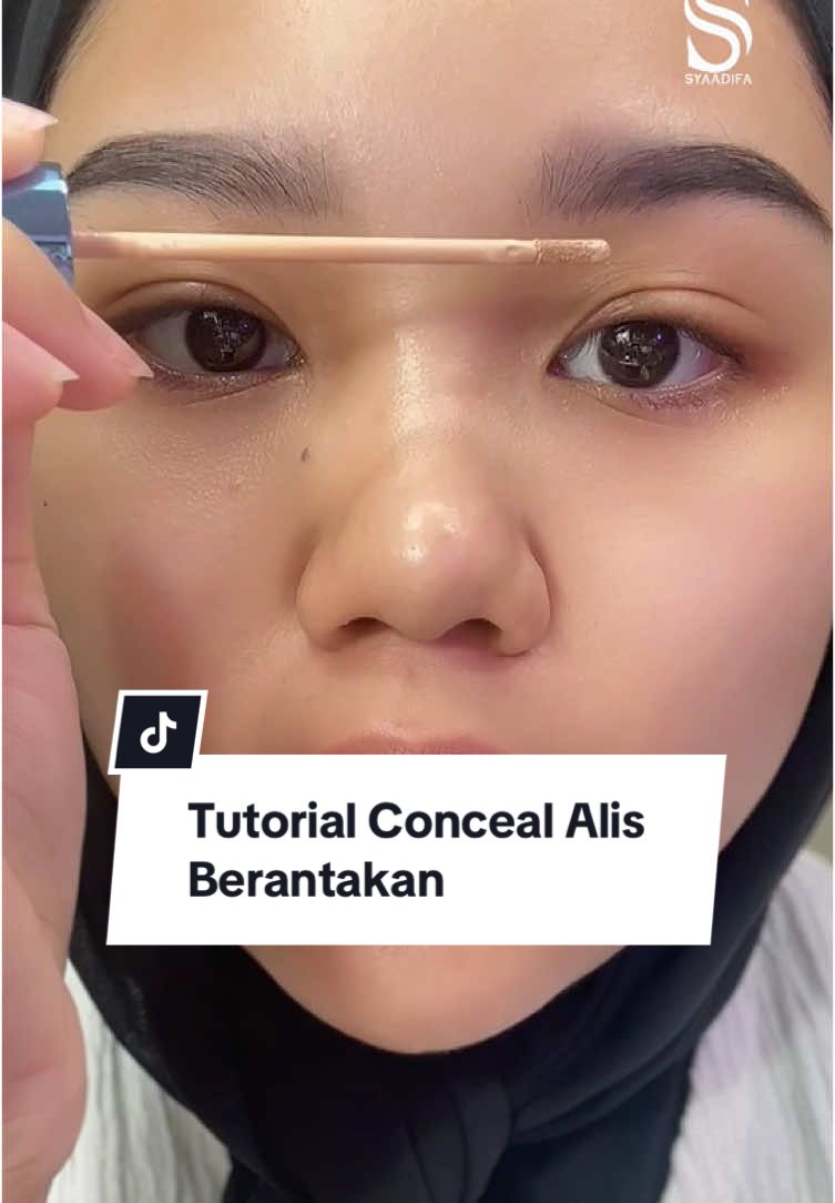 tutor nge conceal #fyp #fypage #tutorialalis #eyebrow #wibgajian #cuantanpabatas #belilokal 
