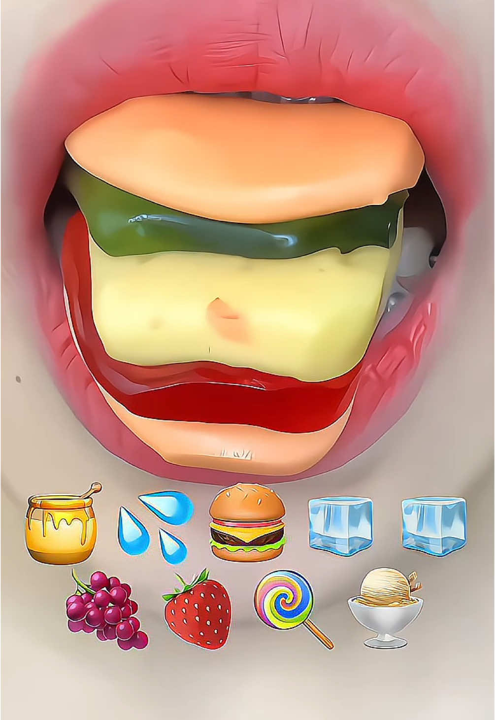 粘土加工して投稿したらバズる説part:2@Closer Food さんの口元です#口元だけ食べ物asmr #おすすめ #粘土加工 #closer_food #音源 #素材 #capcut 