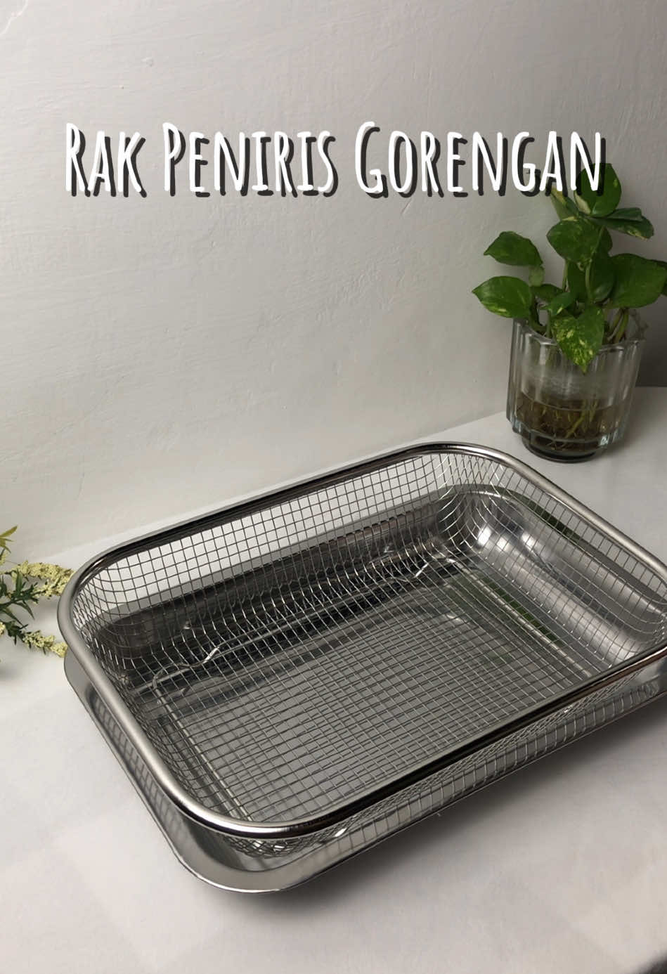 Rak Peniris Gorengan / Cooling rack yang aku punya ini harganya murah meriah banget loh, ga percaya coba cek dikeranjang kuning ! 