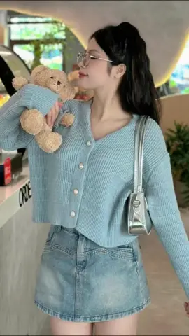 Áo len cardigan nữ dệt kim mềm #TikTokAwardsVN #viraltiktok #viral_video #xuhuongtiktok #hottrend #đồnuxinh #đồnuxinkkk #aoxinh 