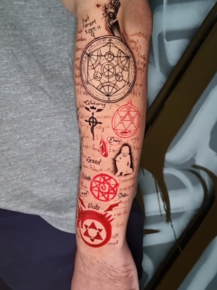 Animetry Fullmetal Alchemist✨️ #fullmetalalchemist #tattoo #anime 