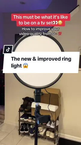 My videos are about to be CRISP👌🏻 #tripod #tripodstand #ringlight #contentcreator 