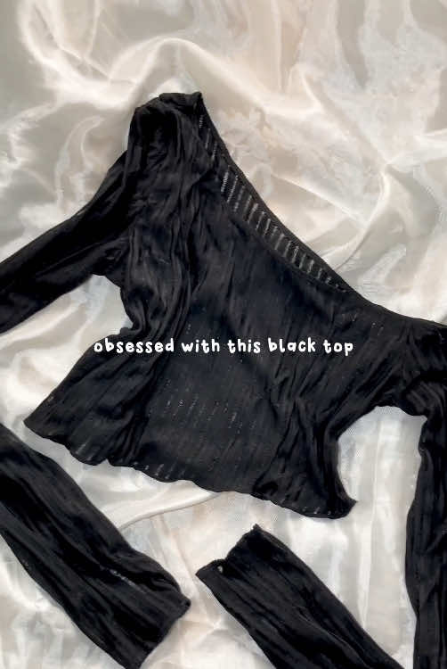 black top reco 🖤✨☁️ #outfit #blacktop #beachoutfit #coverup #fyp #foryoupage #trendy #tiktokfindsph 