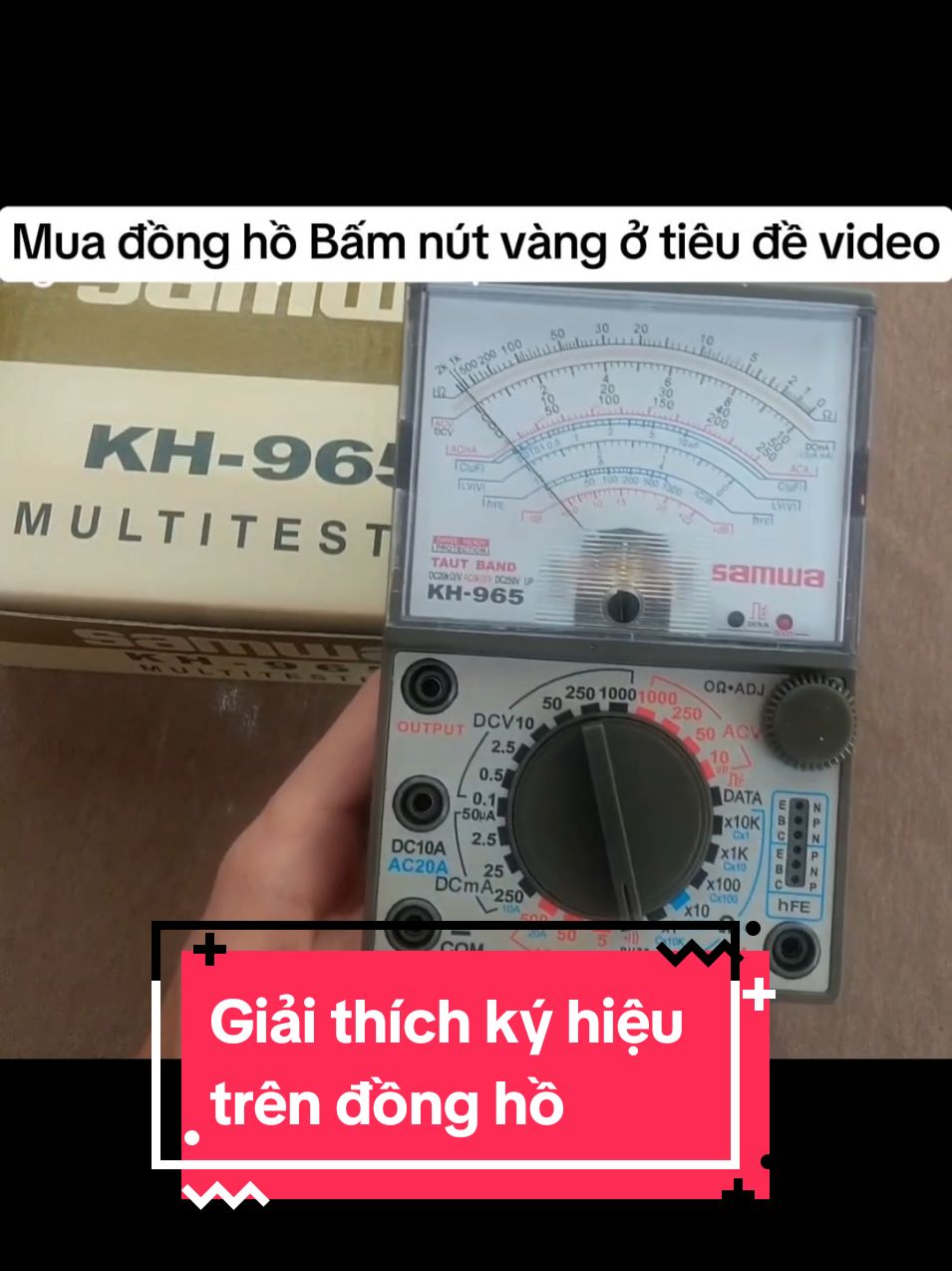 Giải thích các ký hiệu trên đồng hồ đo điện #donghododien #kh965 