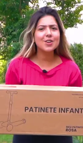 Patinete infantil 3 rodas com led ajustável scooter dobrável menino menina LINK NA BIOGRAFIA 📲📦📦📦 DISPONÍVEL NAS CORES / Azul e Rosa 📲 #criança #infantil #mae #2025 #presente #fimdeano 