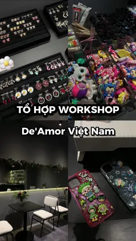 Tổ hợp Workshop xịn xò đã có mặt tại De’Ampr rồi các cậu ơii ✨✨✨#deamorvietnam #workshop #diyworkshop #italiancharm #vongtaycharm 