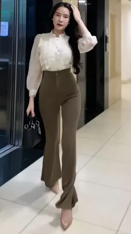 Quần ống vẩy 1cúc lưng cao tôn dáng vài tuyết mưa #quanongloe #quanongloenu #thoitrangnu #viralvideo #xuhuong 
