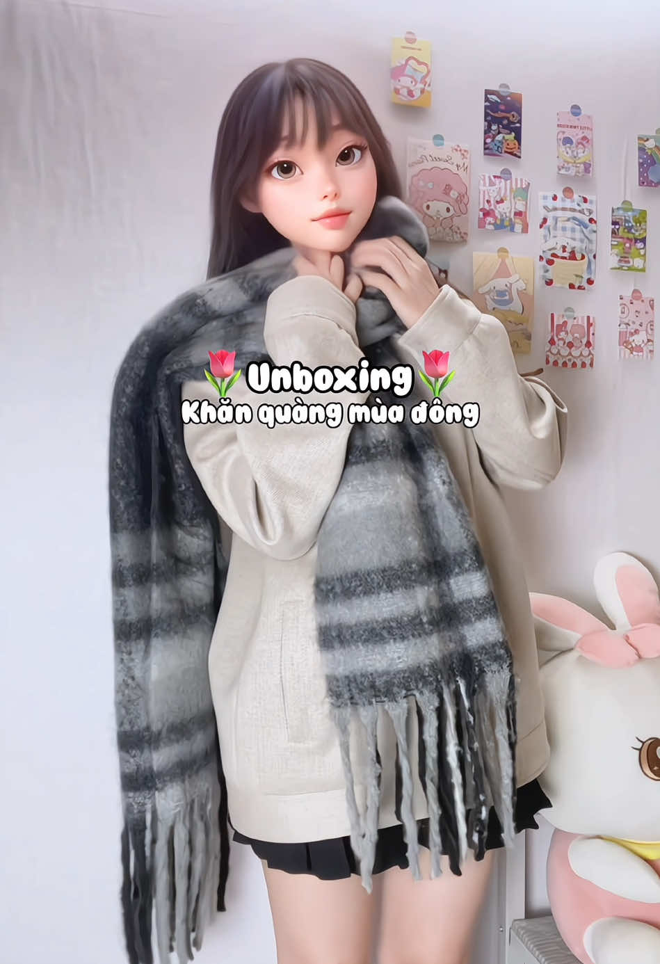 Khăn to mềm xinh nhắm mà giá chỉ 7x thuiii❄️🧣✨ #khanquangco#khanchoang#khanchoangco #tatan_tiny #xuhuong #foryou #unbox #xh #unboxing #xuhuongtiktok #viral #trending #fypシ #fyp #review #reviewlamdep 