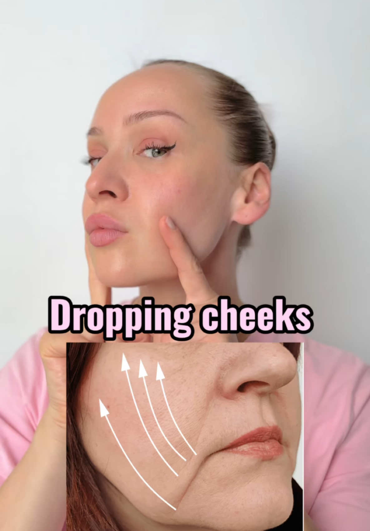 You want to lift your dropping cheeks? Read the caption👇🏻 1) keep your back straight  2) relax your neck (massaging) 3) train your face muscles  -> Due to excessive tension in the neck, poor posture, and weakening muscles, our skin begins to sag.  By training certain muscle groups, we strengthen them and lift the skin along with them.  How to train the face muscles? Where to start?  📖Shop my easy & simple Face Lift workbook where you get all the exercises you need for all the facial muscles groups. 🔥the more face muscles groups are engaged-> the faster and better is the face Lifting. How to get the woekbook?  Link in my bio. Let me know in the comments which tutorials you would like to have👇🏻 ⠀ ⠀ ⠀ ⠀ ⠀ #lipsexersice #howtogetyounger #doublechin #darkcircles #howtogetbiglips  #darkcircles #eyebags  #skincare #beautifulskin #glowingface #hoodedeyes #fulllips #saggingcheeks #reducewrinkles #quickskincare #hängendebäckchen #augenringe #faltenreduzierung #wenigerfalten #stirnfalten #jüngeraussehen #halsfalten #foreheadwrinkles #getridofwrinkles  #puffyeyebagsundereyetreatment #jawexerciseforjawline #tightenskinunderchin #necktightening #tightenskinnaturally 