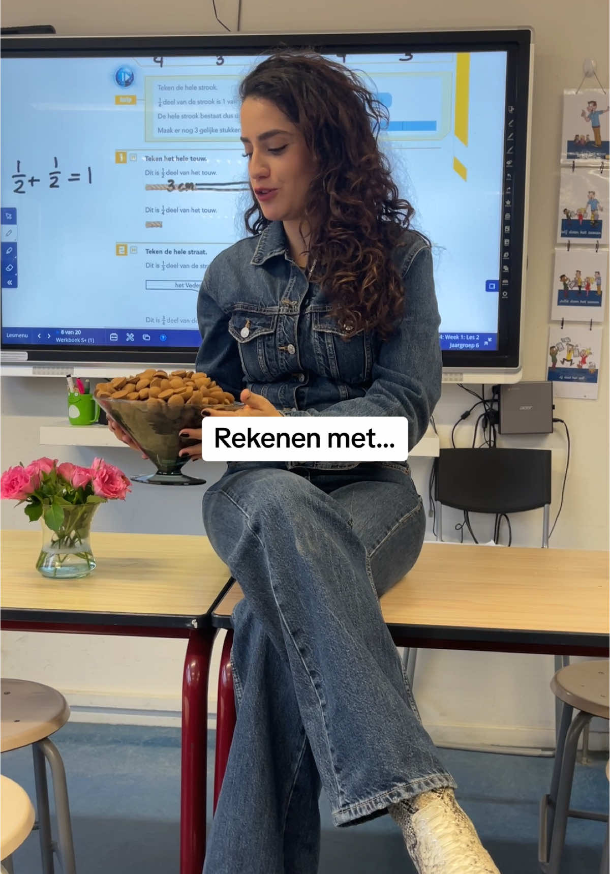Dit was een lekkere rekenles! #jufdidem #juf #lesgeven #groep67 #les #vjp #onderwijs #pabo #leren #filosoferen #rekenen #sinterklaas #breuken 