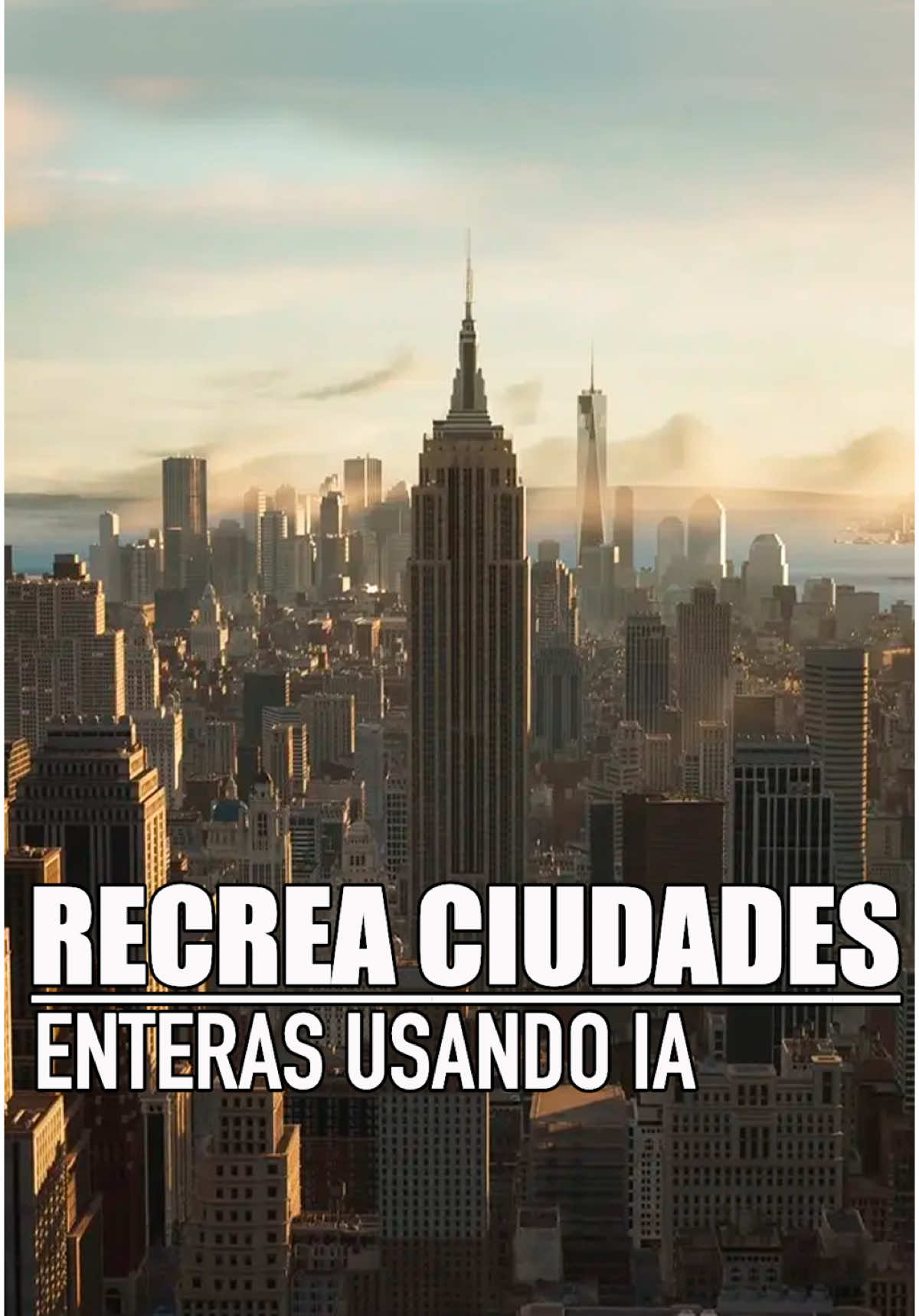 Recrea ciudades enteras usando IA @WorldBLD #newyork #software #ia #ai #inteligenciaartificial #tecnologia #adaptateoapartate #diegoquiroz 
