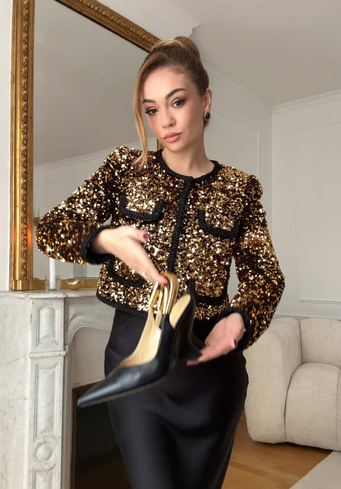 5 Days of Winter Outfits - Day 5  This time of the year✨ #classy #winteroutfit #elegantstyle #womanfashion #getreadywithme #styletips #festiveseason #nyeoutfit @MrSelfPortrait @Rumored @SAINT LAURENT @Diorbeauty @HEAVEN MAYHEM 