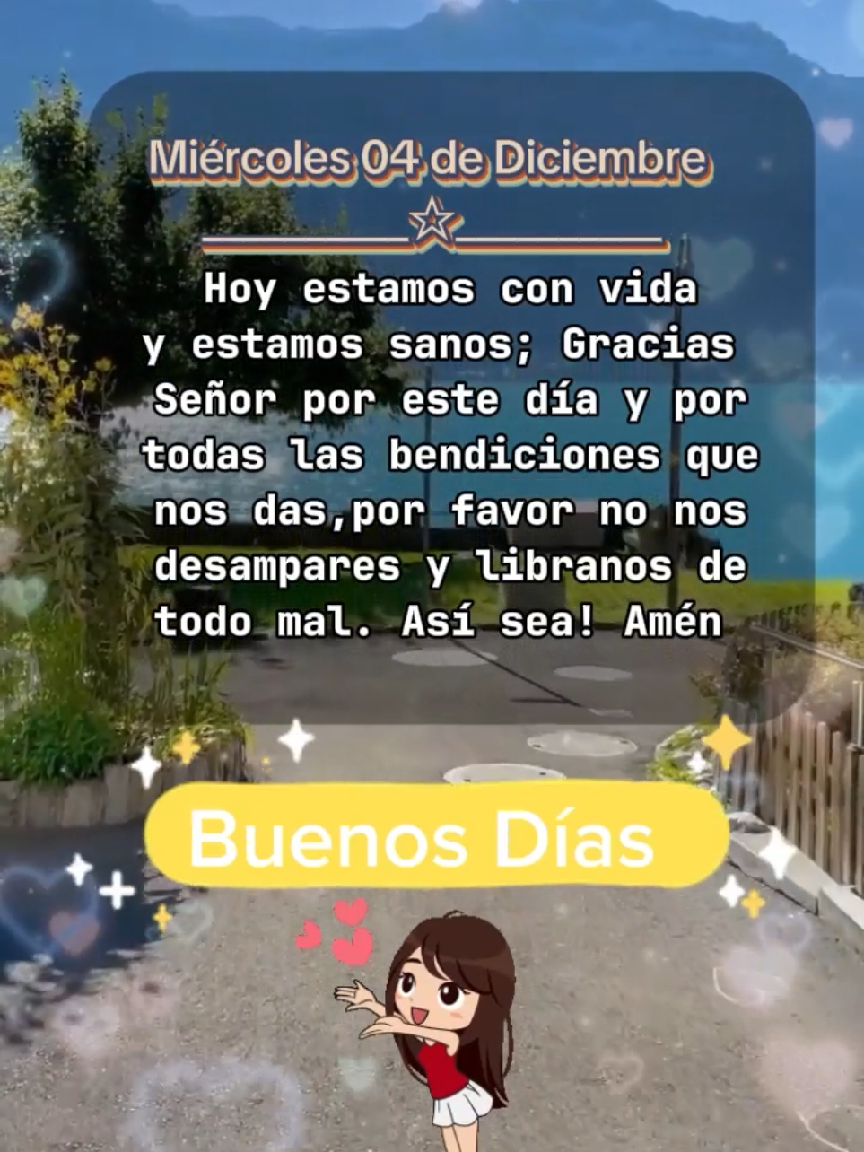 Buenos Días Feliz Miércoles🙌💕💫#frases #bonitas #parati #dios #fyp #felizdia #bendiciones #buenosdias 