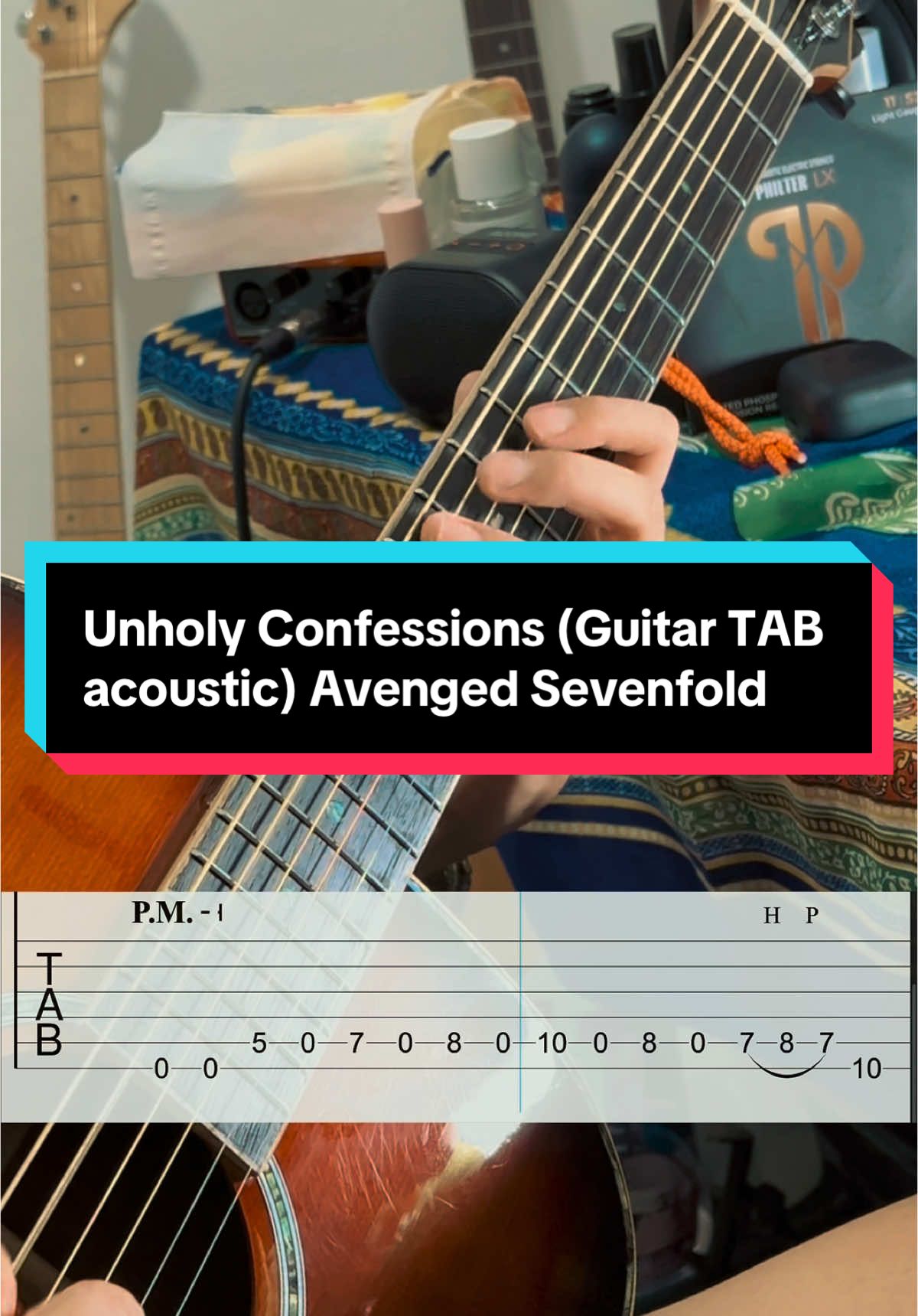 Unholy Confessions (Guitar TAB acoustic) Avenged Sevenfold