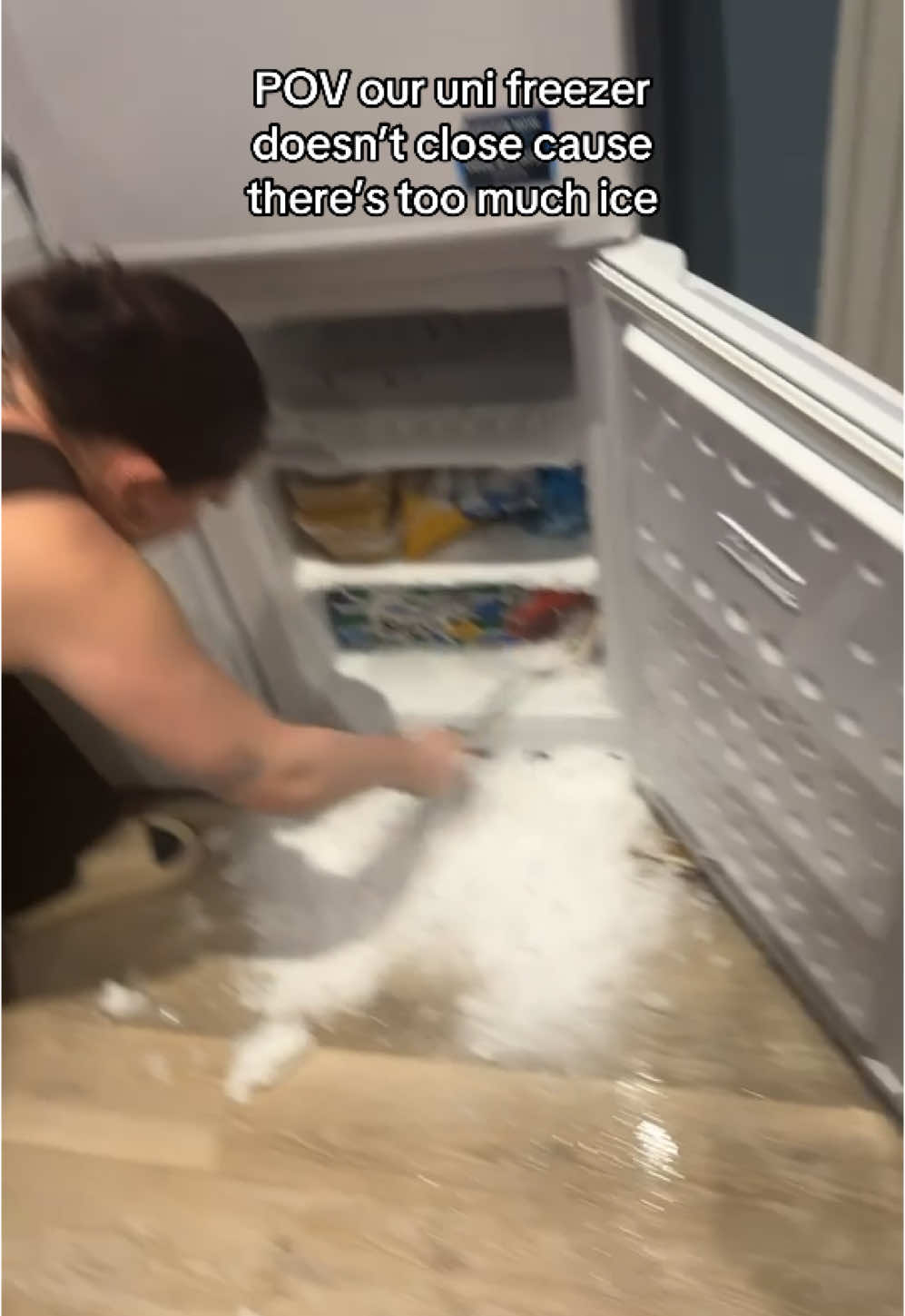 Fake 🔪 xx Putting  @NaTonCahhh to work after a night out #fyp #frozen #xybca #foryou #uni #nottingham #foryou 