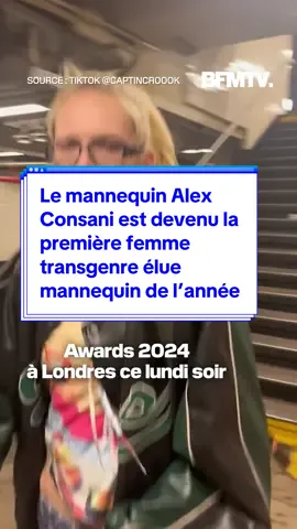 Le mannequin Alex Consani est devenu la première femme transgenre élue mannequin de l’année #alexconsani #mannequin #britishfashionawards 