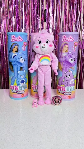 💜 Unboxing Barbie Cutie Reveal CARE BEARS Series - Share Bear 🩷💜💙 Which Care Bear is your favorite? @Care Bears™ @mattel  #toy #unboxingtoys #doll #barbie #barbiedoll #barbiecutiereveal #teddybear #plush #plushy #barbiecutierevealbear #barbiecutierevealcarebears #carebear #carebears #colorchange #colorreveal #revealing #reveal 