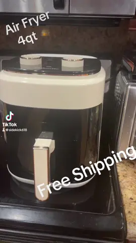 Free Shipping on this 4qt Air Fryer , so easy to use !! #kitchen #fryer #FoodTok #giftideas #homedecor #holidaycountdown #freeshipping 