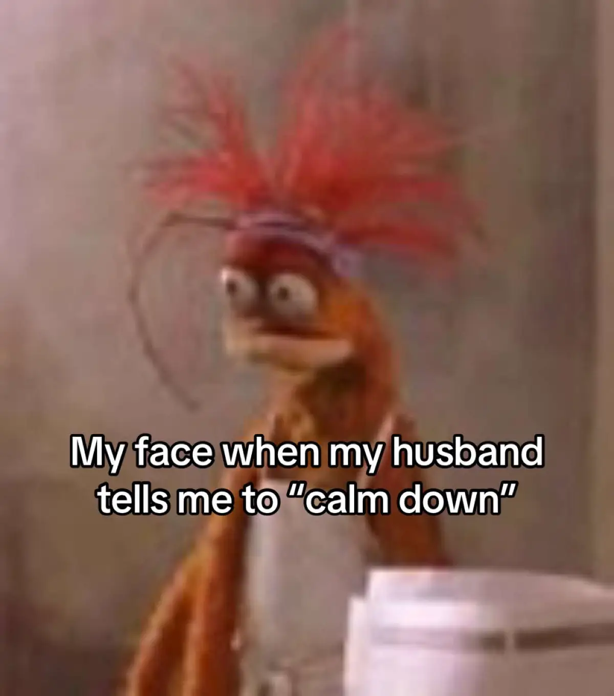 I’ve never been calm in my life. 