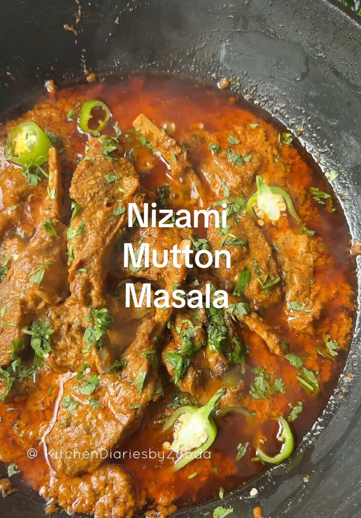 Nizami Mutton Masala Nizami Mutton Masala is a dish steeped in the rich culinary traditions of the Indian subcontinent, particularly associated with Mughlai cuisine. The Mughals, known for their opulence and love for food, brought with them a blend of Persian and Indian flavors that resulted in exquisite dishes characterized by their complexity and richness.Nizami Mutton Masala, a dish that beautifully marries tender mutton, aromatic spices, and creamy yogurt. This recipe begins with succulent pieces of mutton, marinated in a medley of spices, fresh herbs, and fried onions, allowing the flavors to infuse deeply into the meat. Cooked to perfection with whole spices for an aromatic touch, the dish is then enriched with a creamy coconut and nut paste that creates a luscious gravy. Full recipe on my website.  