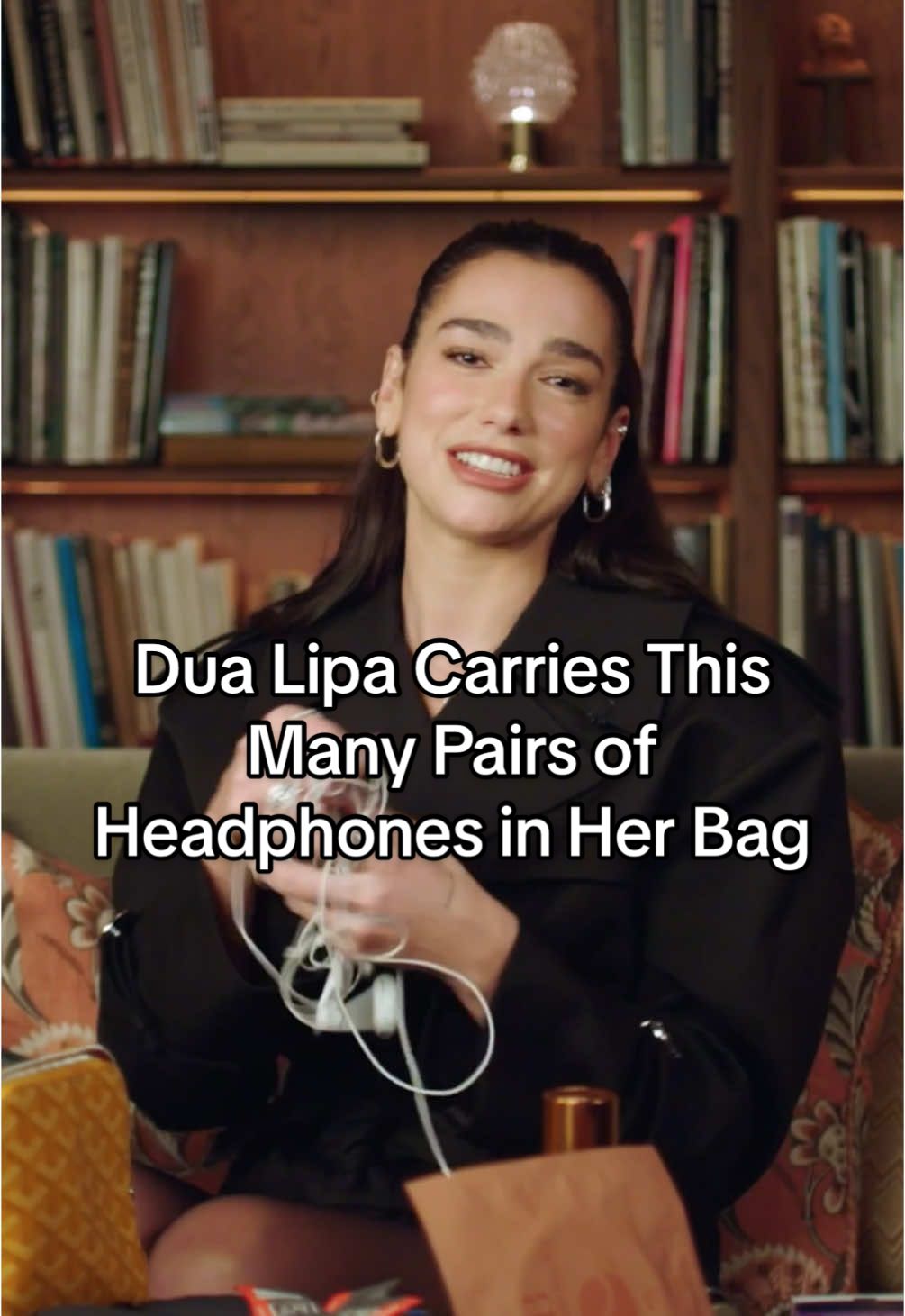 #DuaLipa is a wired headphones it-girl. For  the star’s full episode of #InTheBag hit ‘Watch Now.’ 