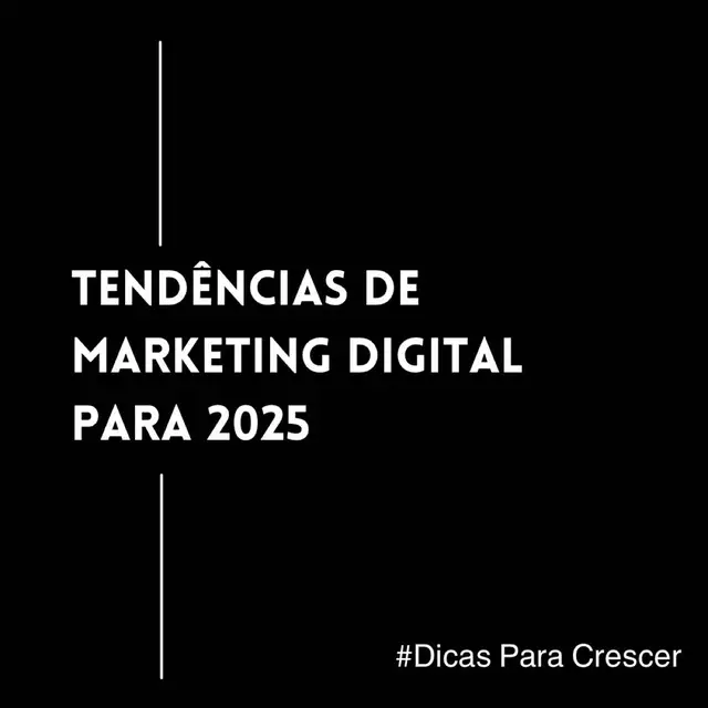 📈 O futuro do marketing digital já chegou! Se quiser destacar o seu negócio em 2025, é essencial estar a par das tendências. Aqui as principais apostas:  1️⃣ Personalização do conteúdo.  2️⃣ Marketing de IA e automação.  3️⃣ Formatos curtos de vídeo.  4️⃣ SEO otimizado para pesquisas por voz.  5️⃣ Interação em comunidades online. 🚀 Adapte-se ao futuro e veja o seu negócio crescer!  💬 Quais destas tendências já estão sendo implementadas? Partilhe conhecimento nos comentários!  #DicasParaCrescer #MarketingDigital #Tendências2025 #RedesSociais #CresceAgency #PlaneamentoEstratégico #cresceagency 