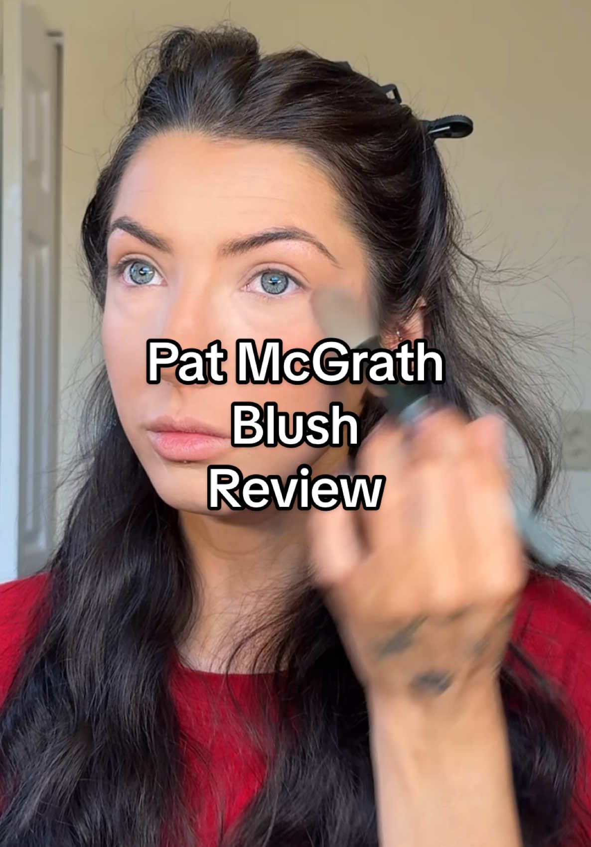 Pat Mcgrath blush try on - divine blush in shade Divine II #blush #beauty #makeup #patmcgrathlabs #blushreview 