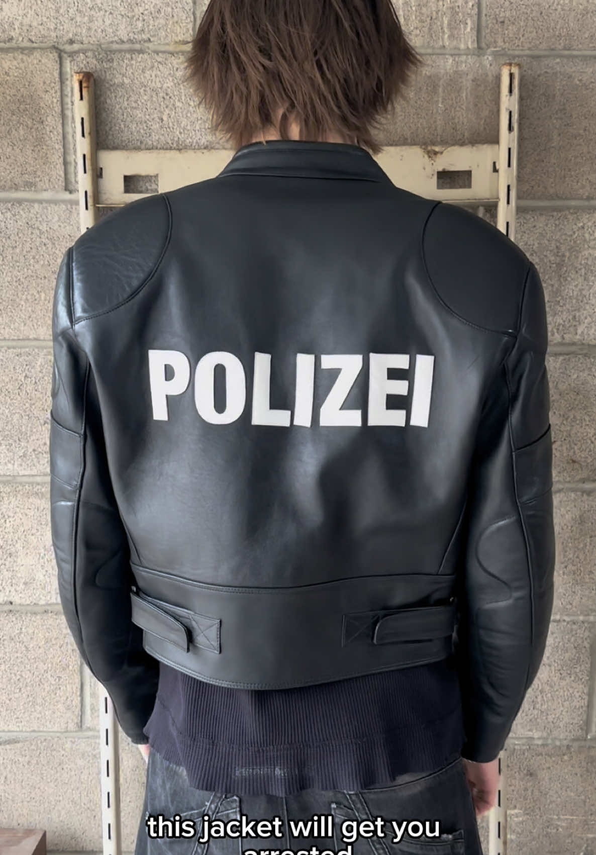 *FOR SALE* SS17 Vetements ‘Polizei’ Black Leather Moto Biker Jacket 🚔 Debuting in Demna Gvasalia’s Spring 2017 collection at his Vetements label, this iconic leather jacket references 1970-1980s German police uniforms. Reading ‘Polizei’ across the back and chest, it’s fit with leather Vetements lettering on either sleeve, motorcycle armour and a cropped body with elongated sleeves. Tagged as a size extra small, this piece fits oversized and comes in great condition with normal signs of use.  Price: $4000.00 Available for purchase/rental now through ArchiveThreads.ca  