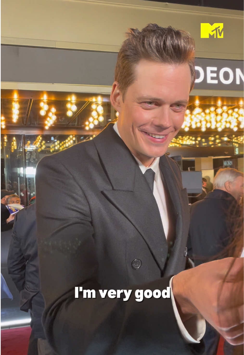 Bill Skarsgård interviewing our own interviewer 😭 this whole convo was just chaos in the best way 🤣 #billskarsgård #nosferatu #filmtok #billskarsgard #nicholashoult #movies #mtvmovies @Universal Pictures 