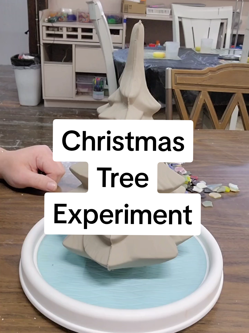 A little Christmas experiment. www.artroomusa.com #ceramics #theartroomsedaliamo #mysterymolds #mysterymold #slipcast #SmallBusiness #sedaliamo #slipcasting #ceramicstudio #ceramicshop #christmas 