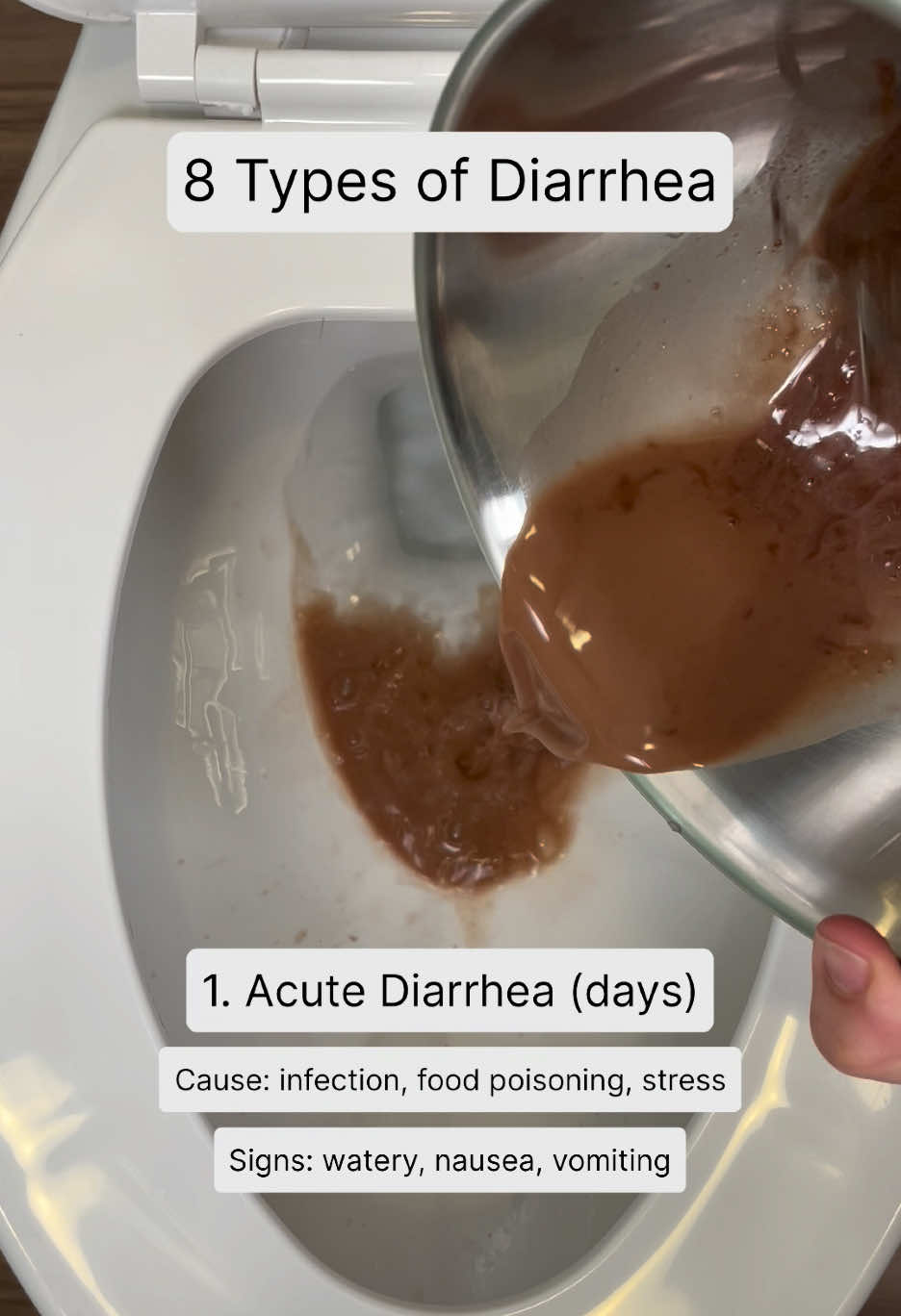 8 Types of Diarrhea - which do you want to unlock?
