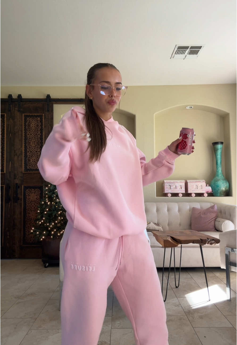 is it too much pink… #meangirls #wednesday #pinkset #airportfit #OOTD #movie #fypageシ  my favorites @White Fox Boutique @Drink Poppi  