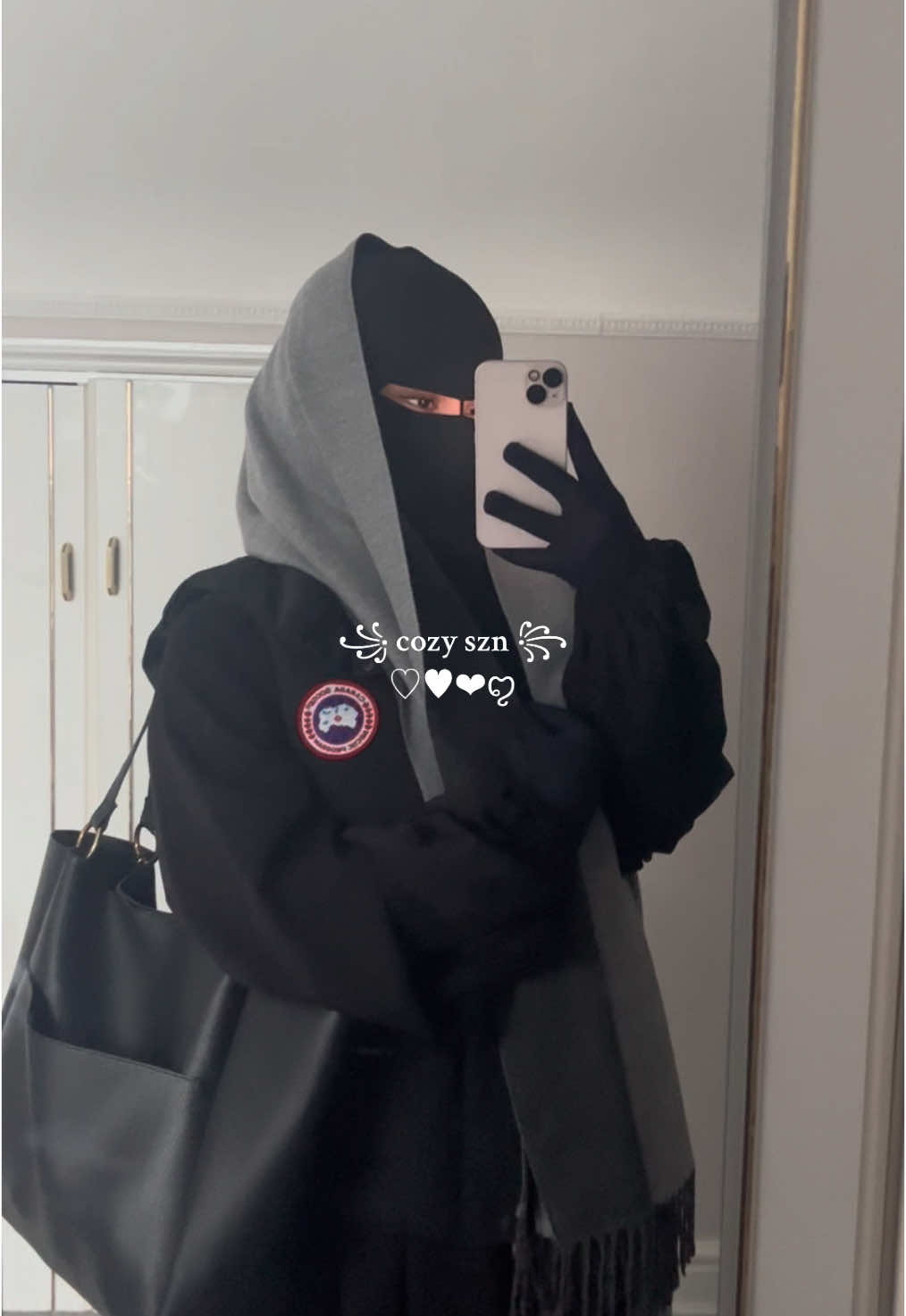 in lovee with winter #cozy #niqab #hijab #modesty #wintervibes 