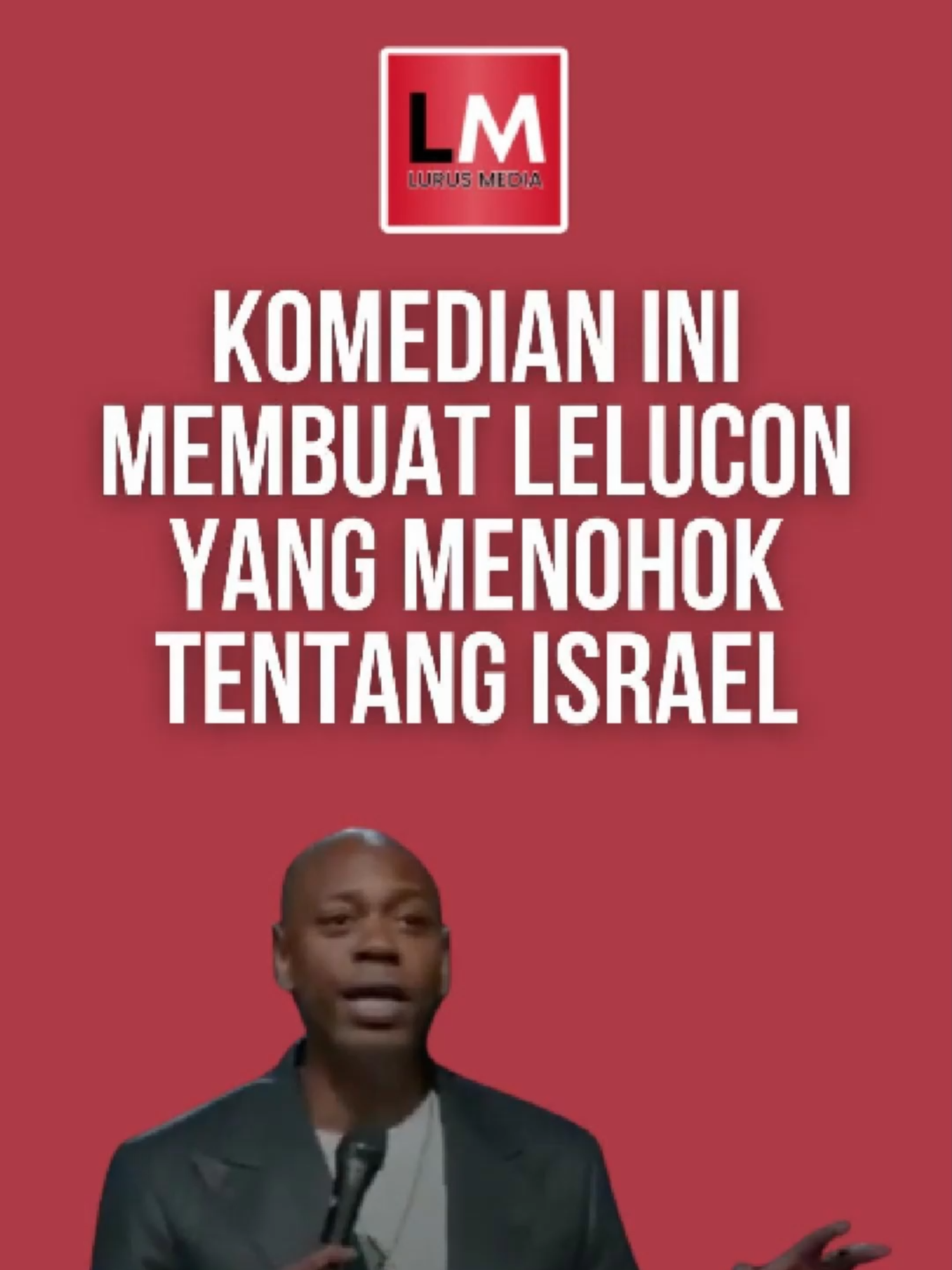 Komedian Ini Membuat Lelucon yang Menohok Tentang Israel #DaveChappelle #Komedi #Israel #Palestina #Kemanusiaan #LurusMedia